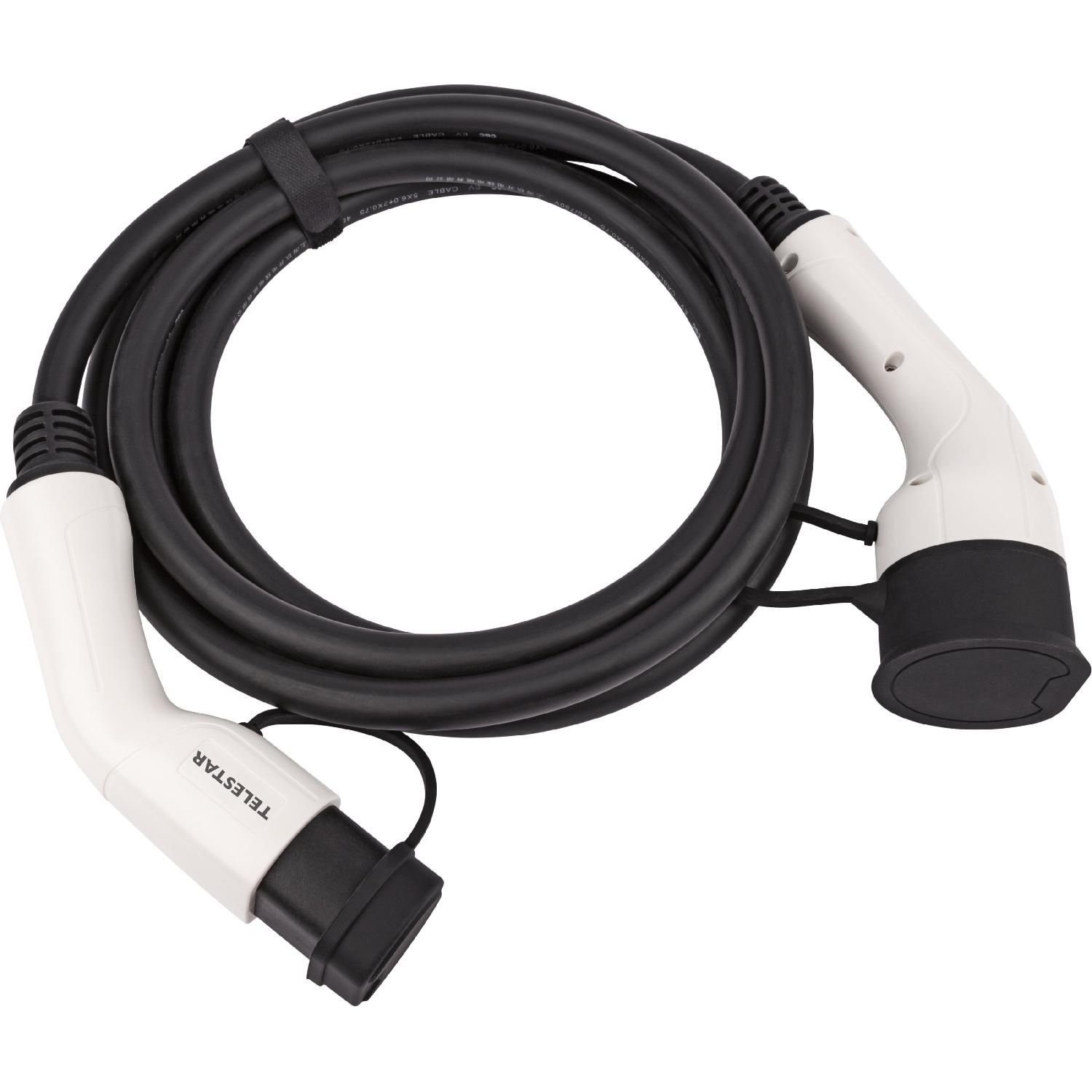TELESTAR Elektroauto-Ladestation Ladekabel Typ 2 für e-/Hybridfahrzeuge 32A AC 480V bis 22kW