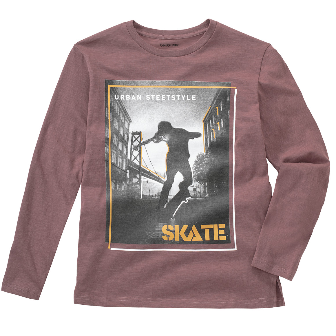 Jungen Langarmshirt mit Foto-Print