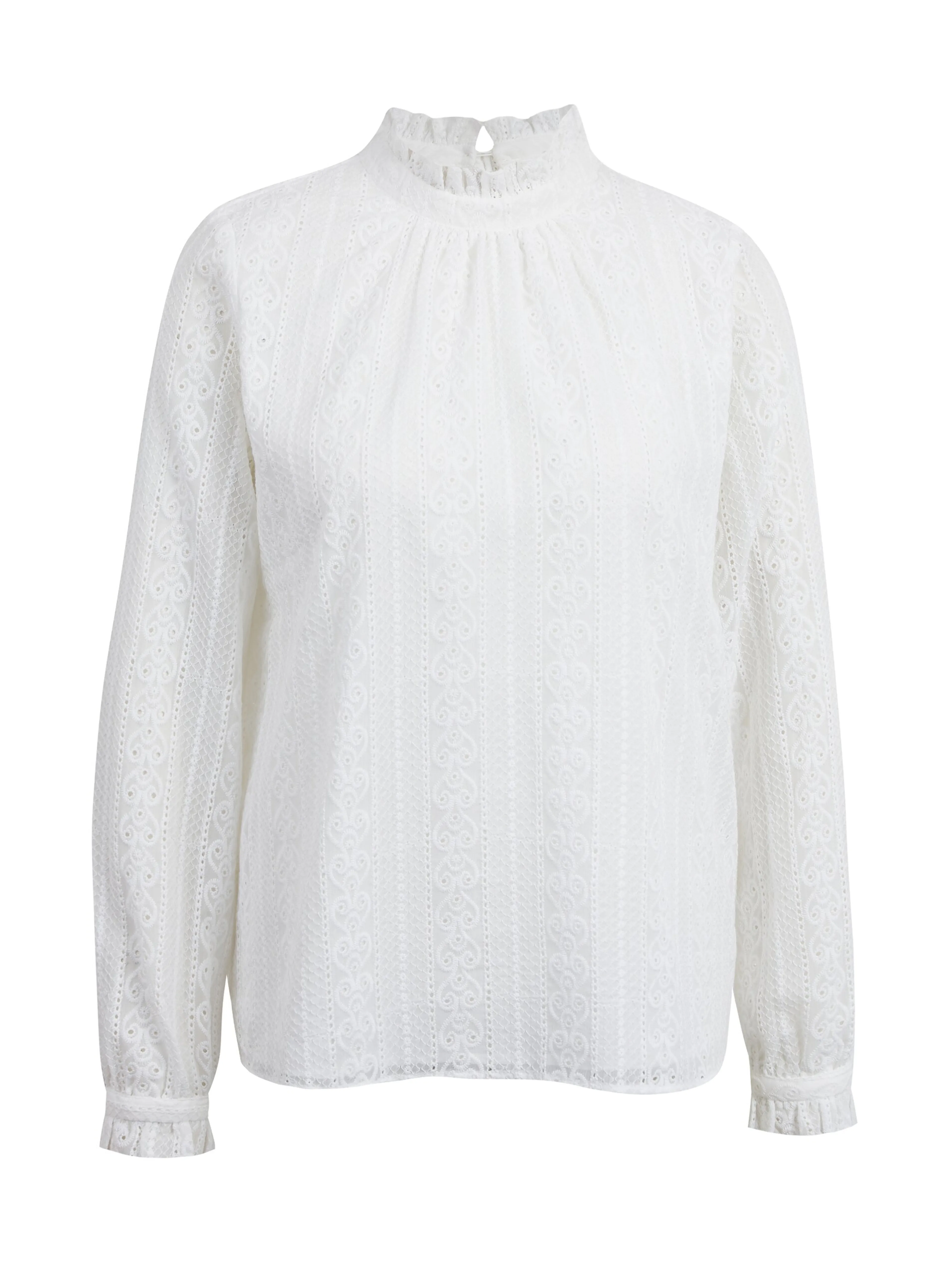 Weiße Damen-Spitzenbluse ORSAY