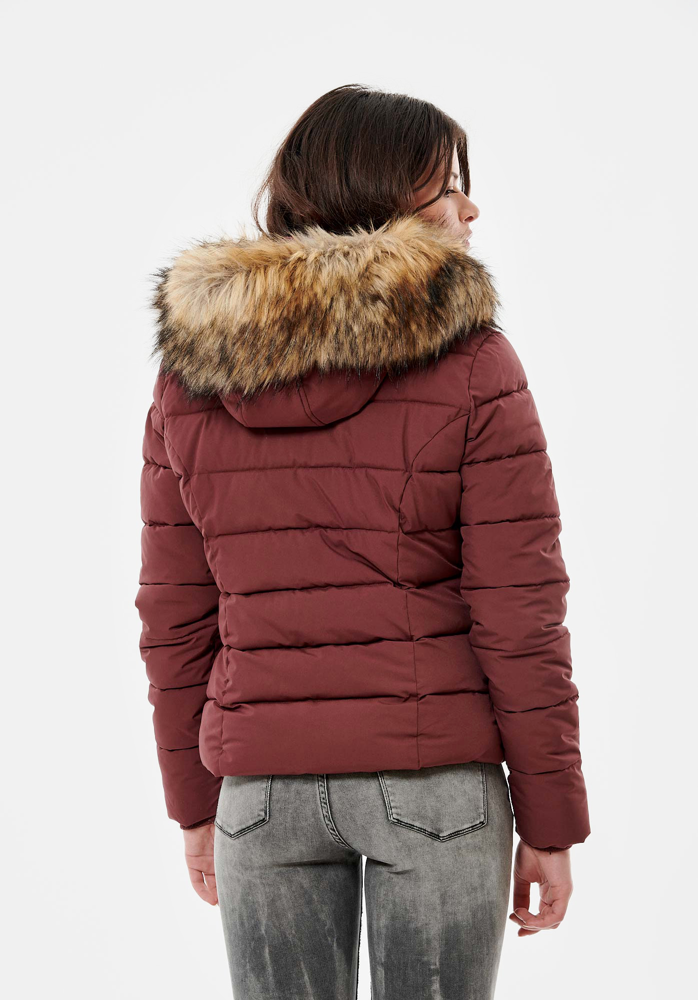 DABBY  Doudoune bordeaux femme