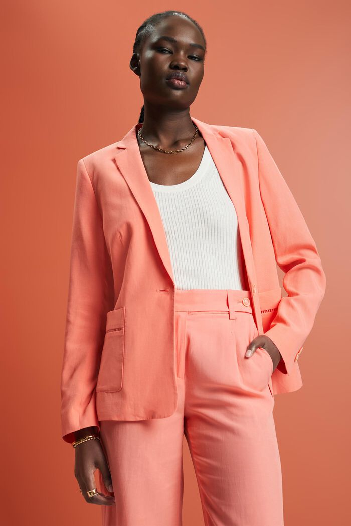 Blazer mit Klöppelspitze, TENCEL™