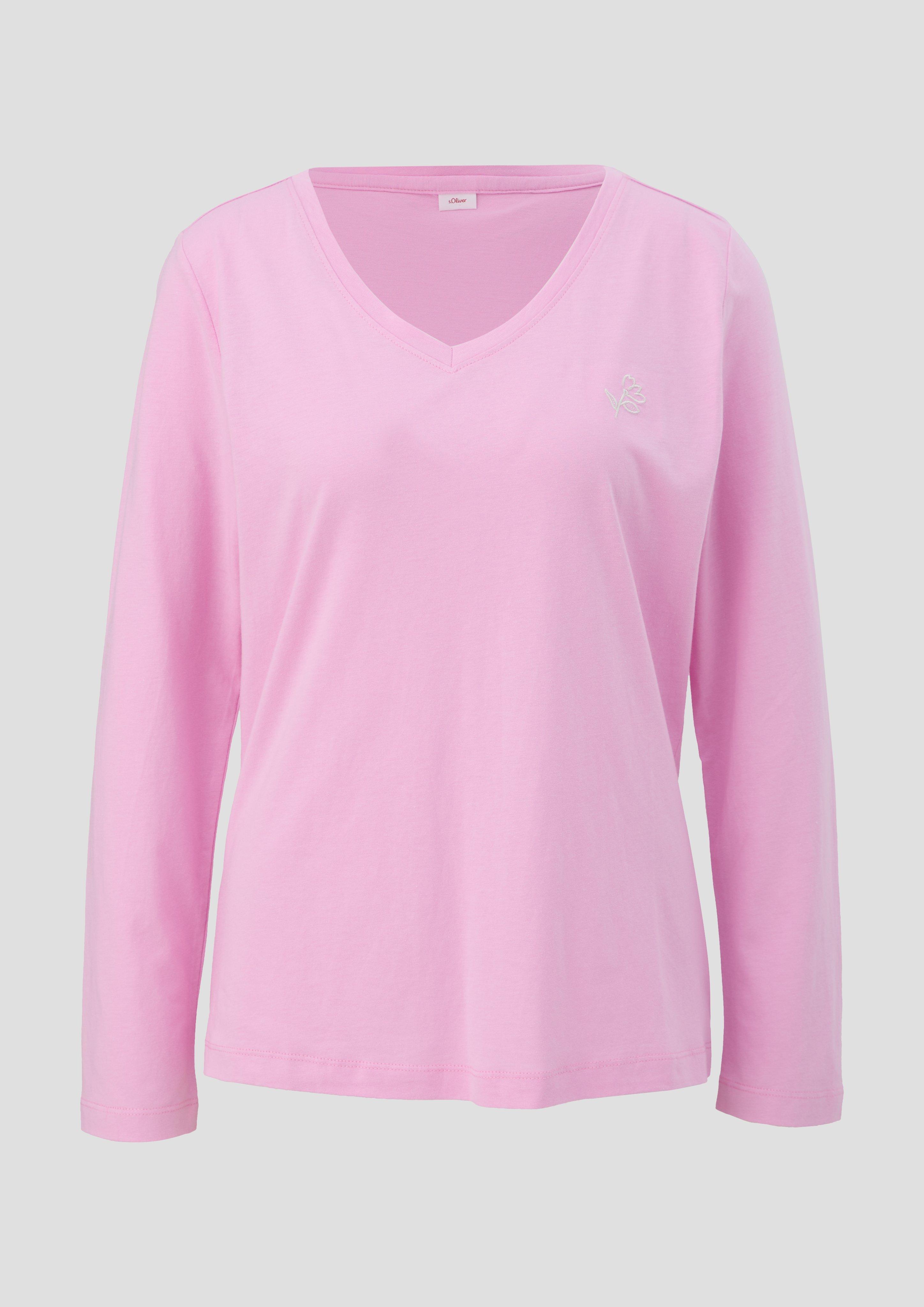 Loungewear Sweatshirt mit Stickerei-Detail  6009456-776