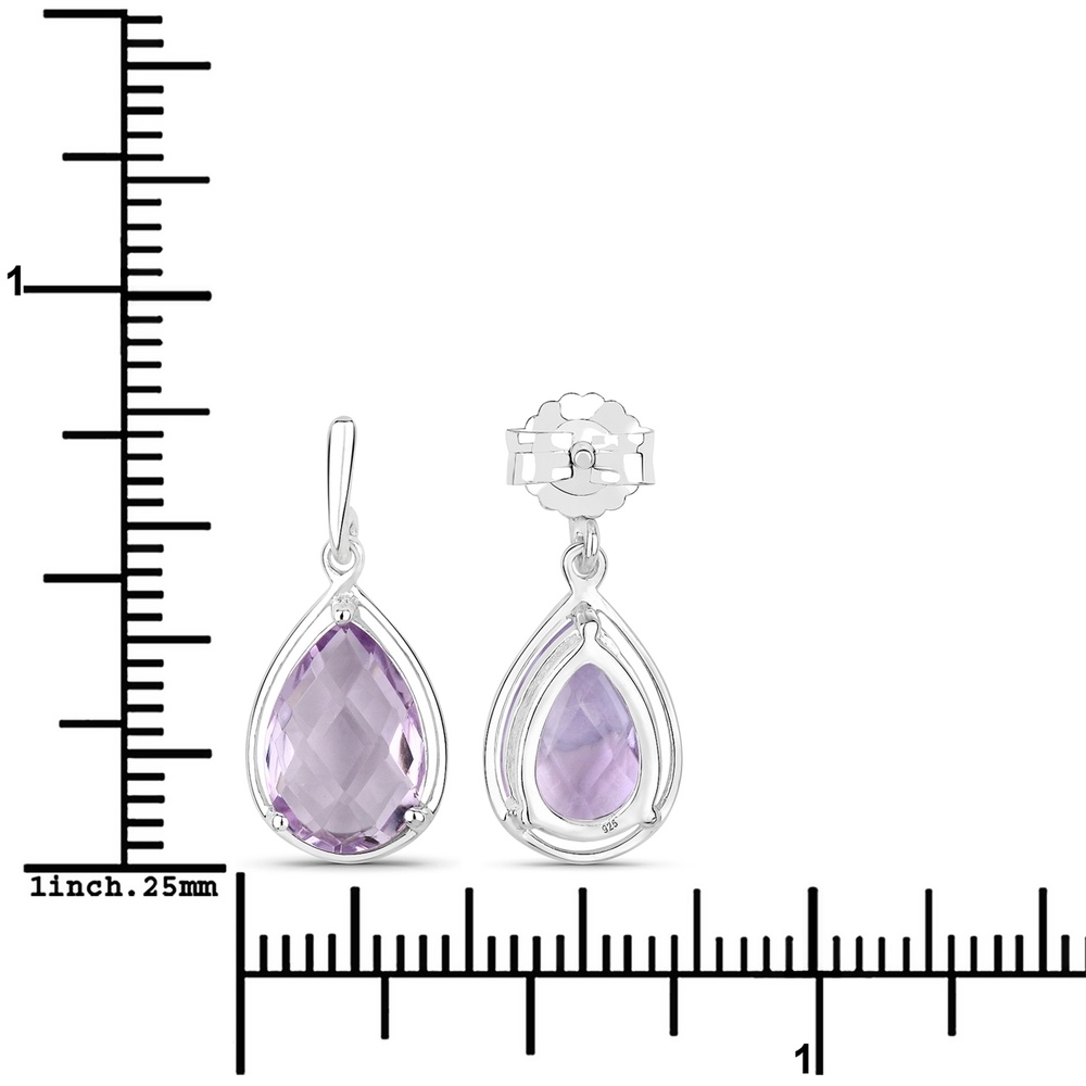 Rafaela Donata Boucles doreilles Argent sterling Améthyste en Argent Bijoux