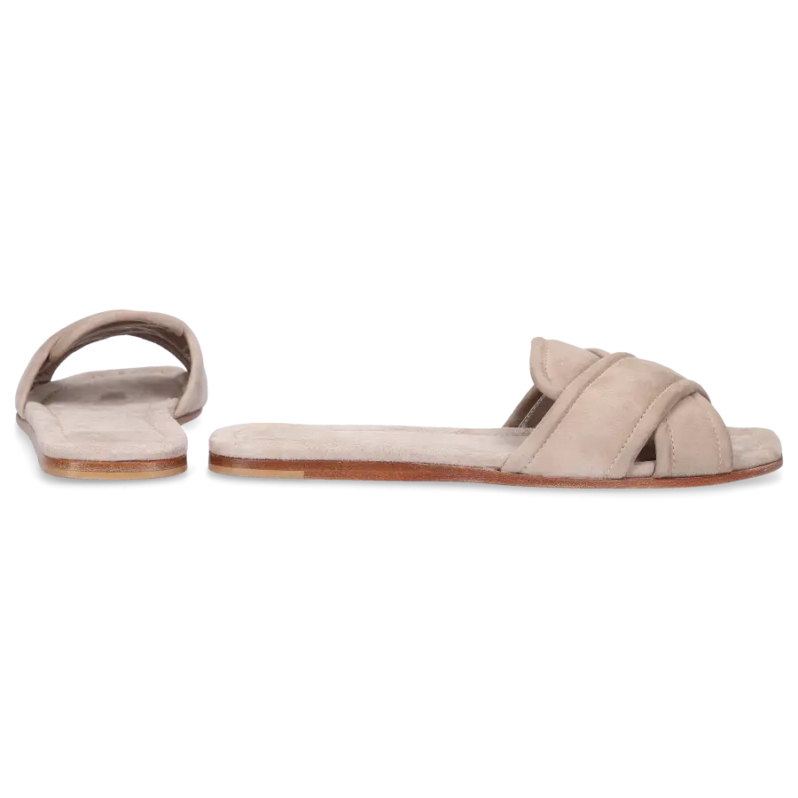 AGL Attilio Giusti Leombruni - Loafer D641002 Veloursleder - beige