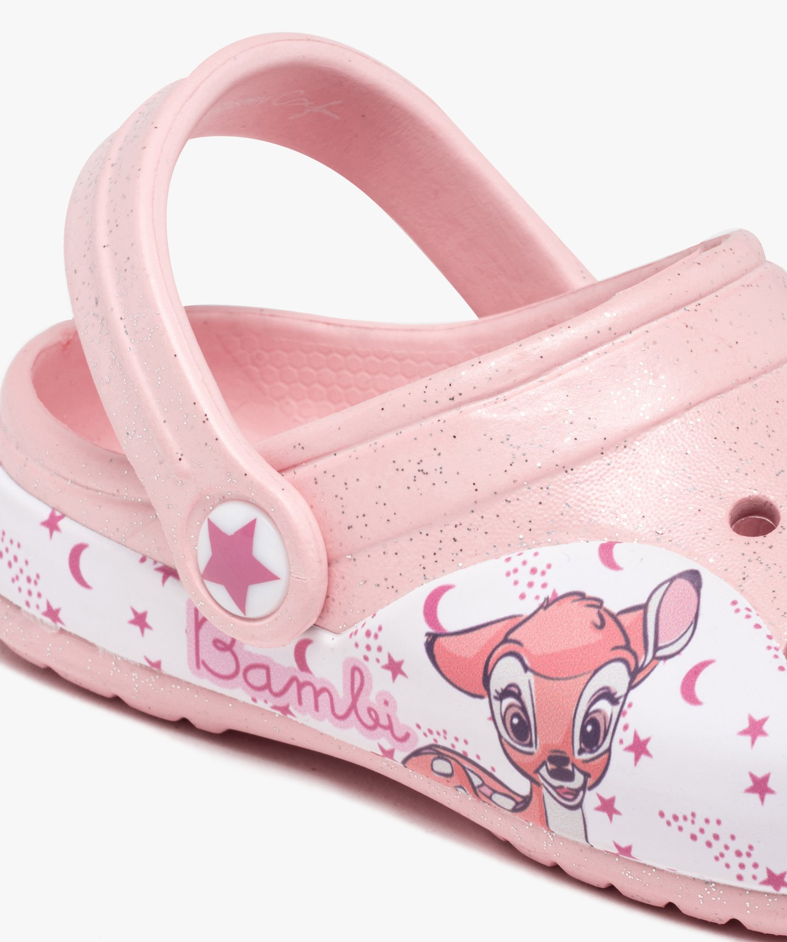 Sabots souples fille pailletés imprimés Bambi - DS rose | GEMO
