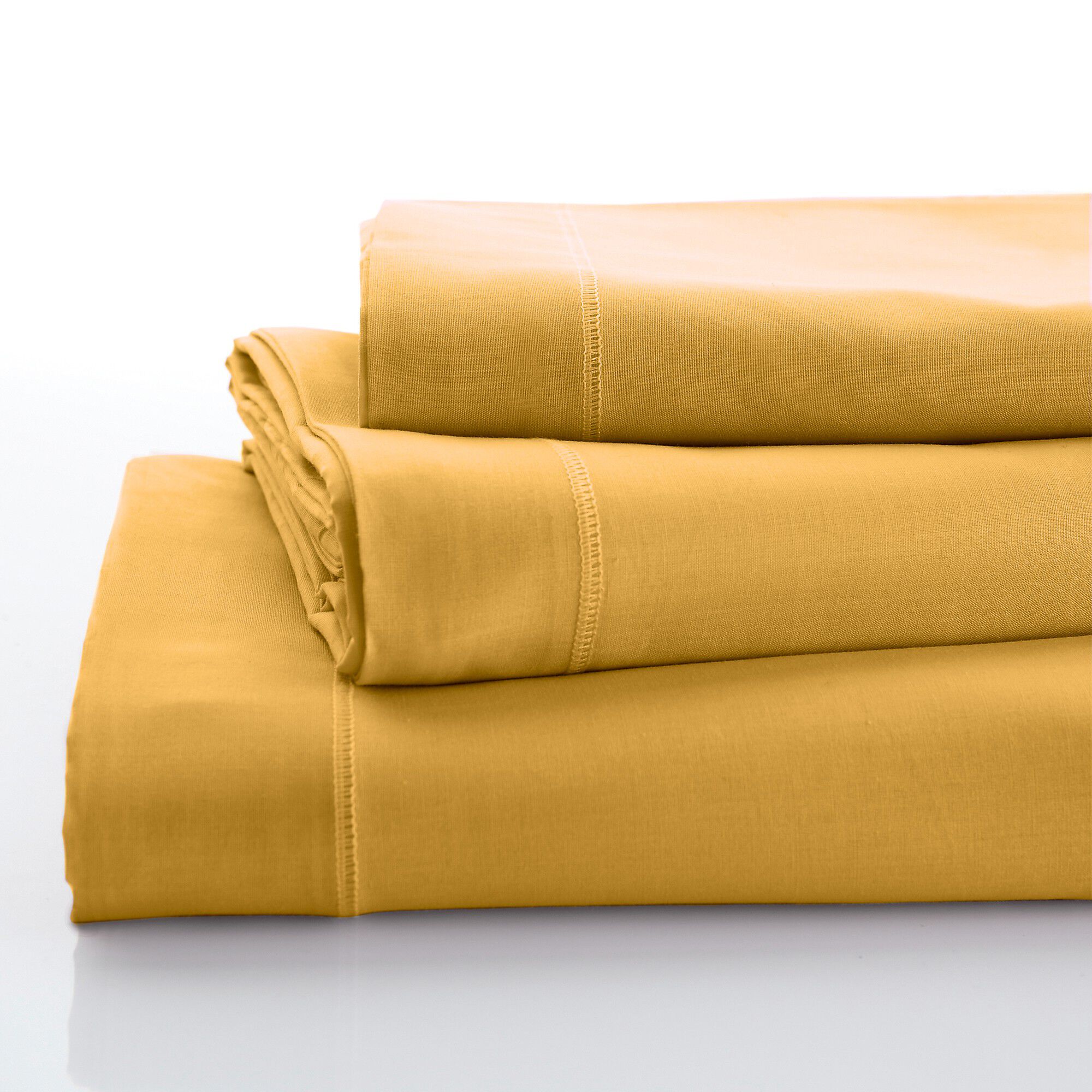 Linge de lit uni polyester-coton Colombine