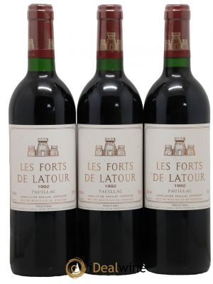 Les Forts de Latour Second Vin  1992 - Lot de 3 Bouteilles