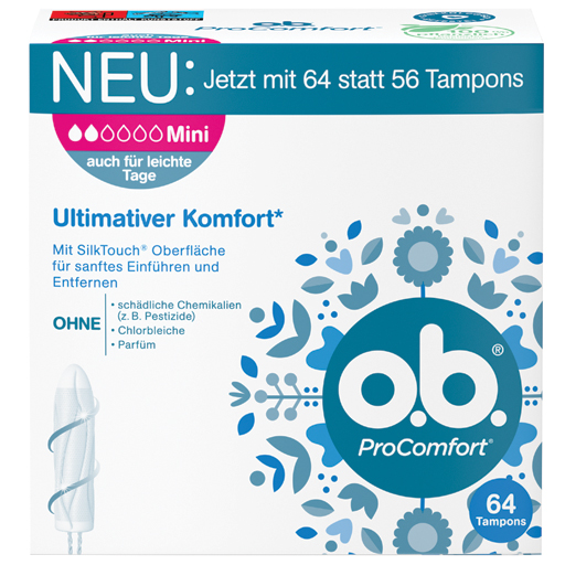 O.B. Tampons ProComfort mini  64 St  Tampon