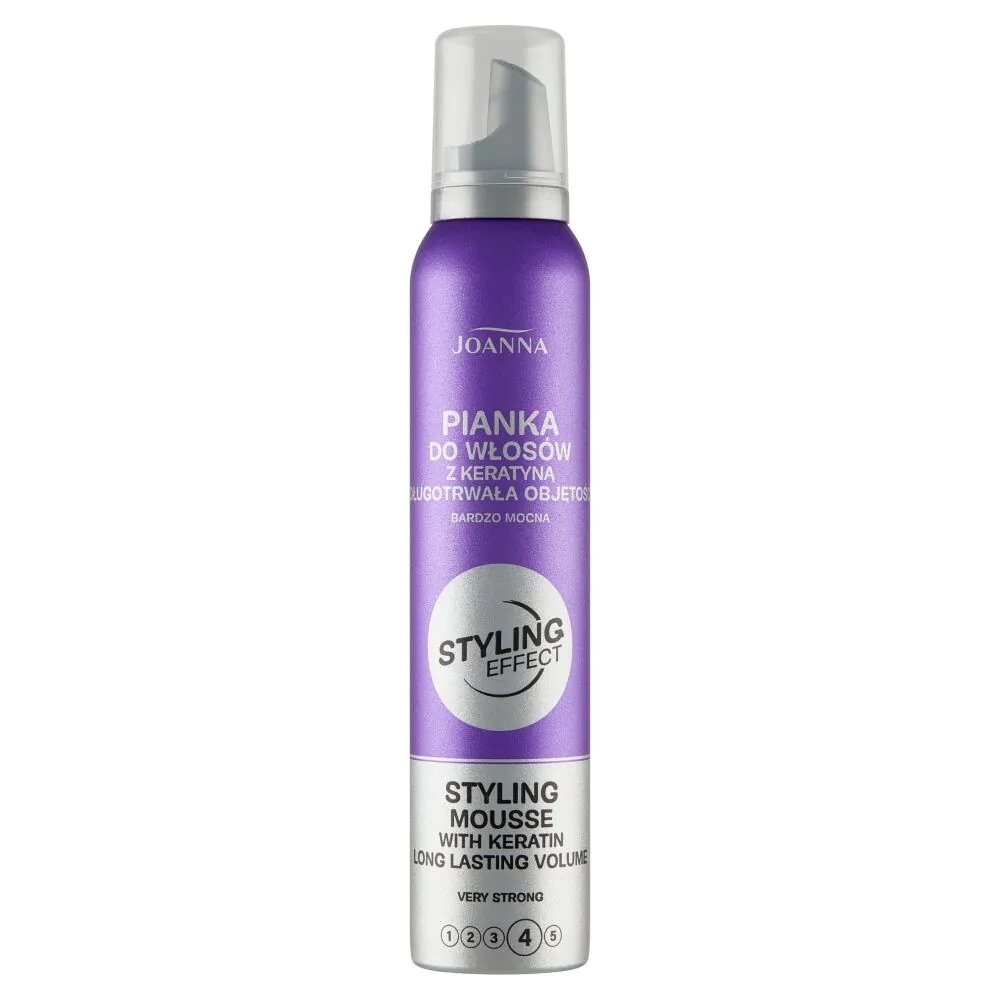 Joanna Styling Effect Very Strong - Pjena za kosu s keratinom, vrlo jaka 150 ml
