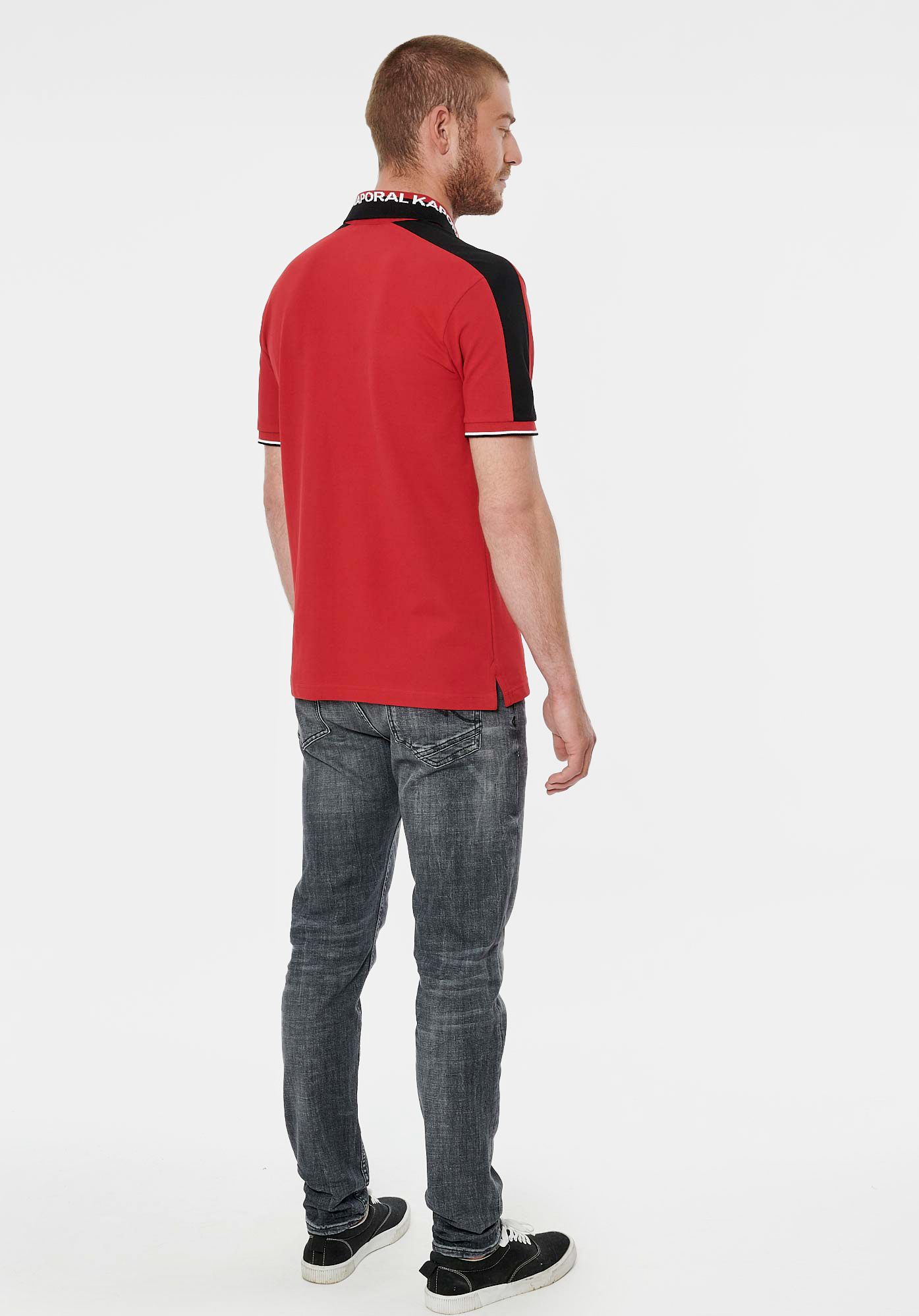 RIO    Polo rouge homme