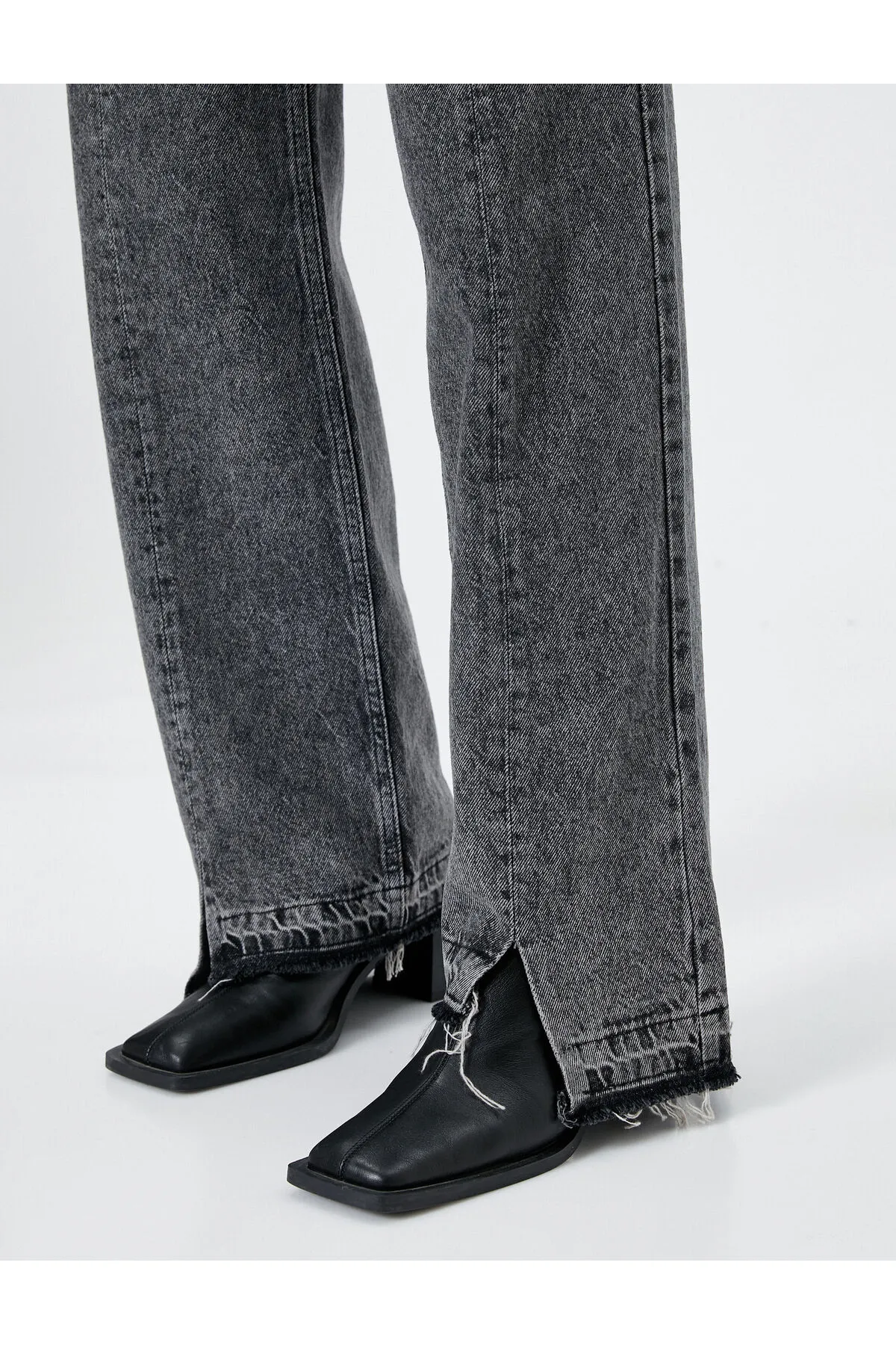 Koton  Jeans mit geradem Bein, Standardbund, Baumwolltasche – Nora Jeans