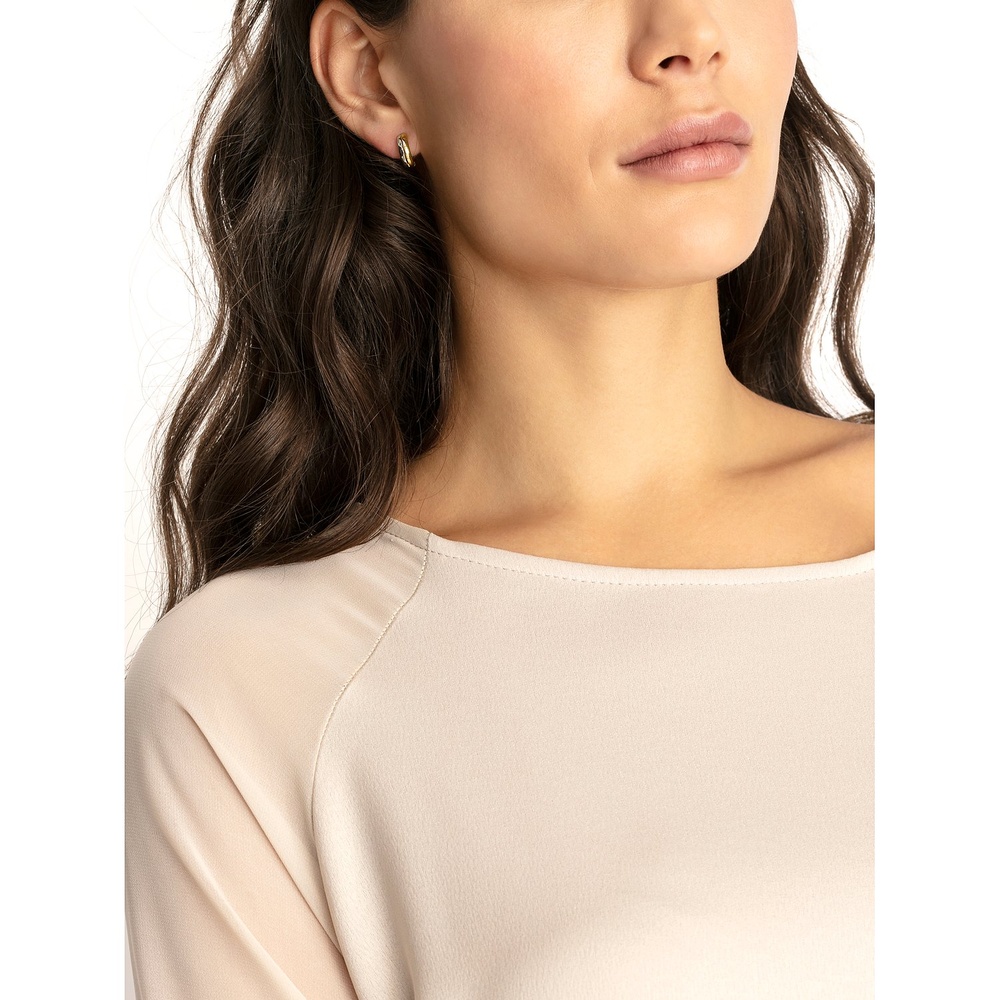 Valeria Créoles 585 Or jaune Boucles d'oreilles