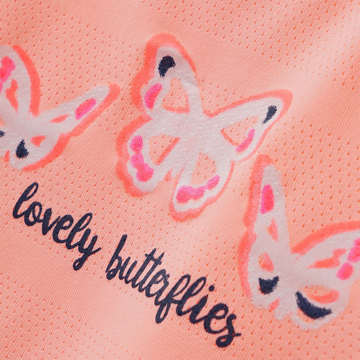 Mädchen Sport-T-Shirt mit Schmetterling-Print