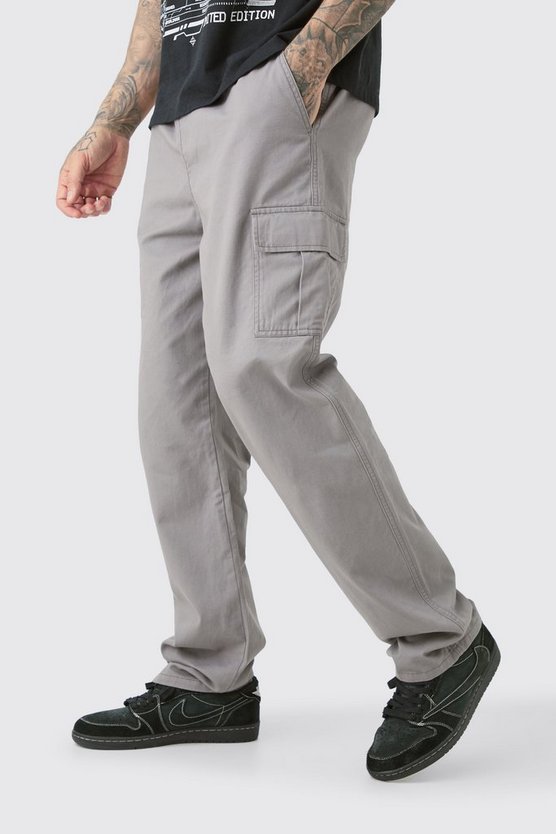Tall Twill Cargo-Hose mit geradem Bein
