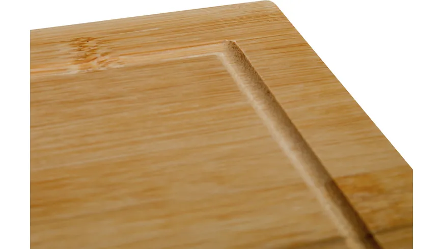 axentia Schneidbrett Bambus mit Saftrille 54x28cm