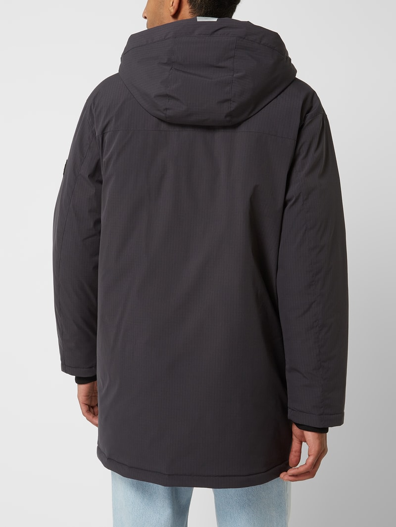 Parka mit abenhmbarer Kapuze in anthrazit