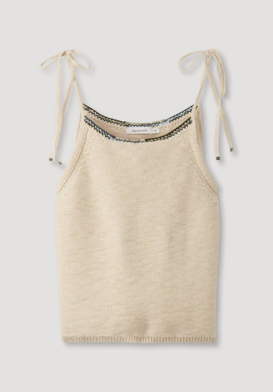 Re-Purpose Stricktop aus Bio-Baumwolle mit Kapok