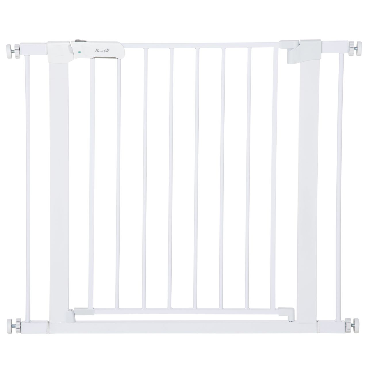 PawHut Türschutzgitter, Treppengitter, 75-96 cm Hundegitter ohne Bohren, Stahl