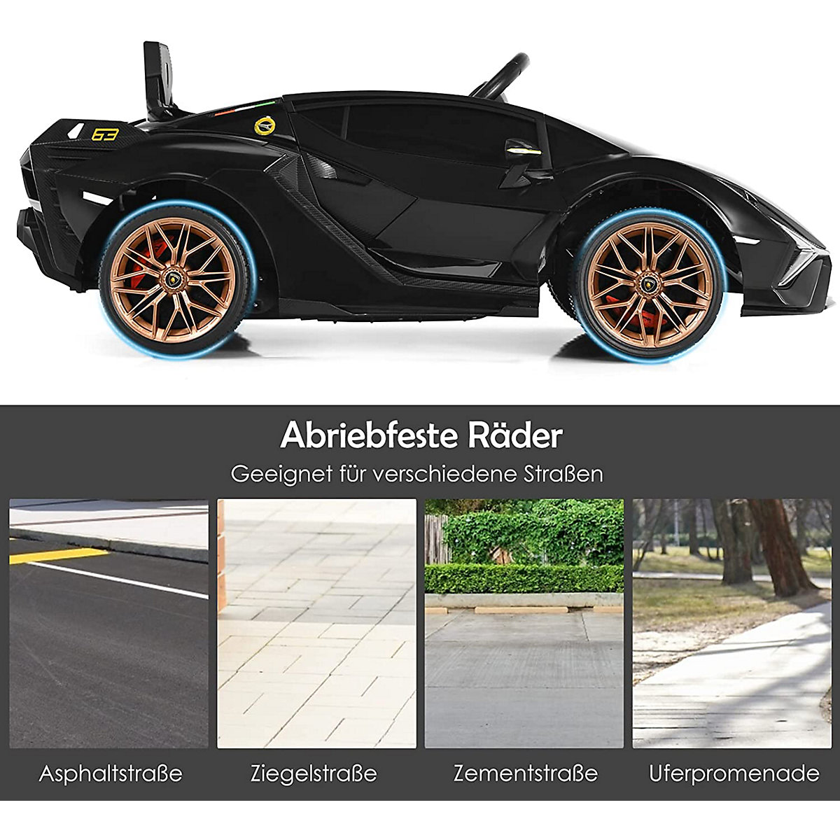 Elektroauto Lamborghini 2.4G Fernbedienung 3-8 Jahre