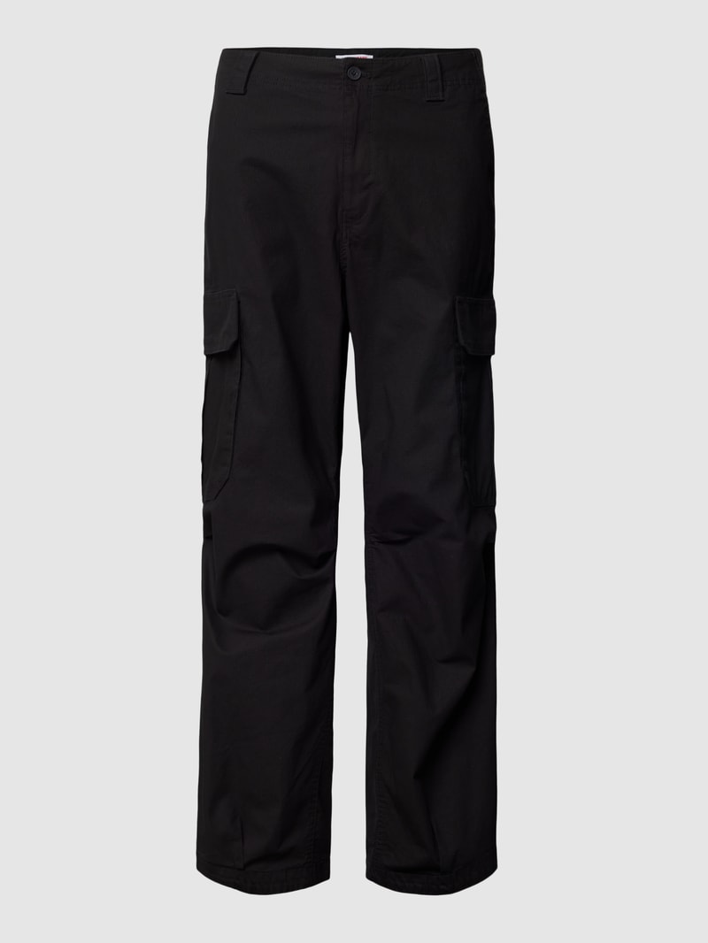 Cargohose mit Gesäßtaschen Modell 'AIDEN' in schwarz