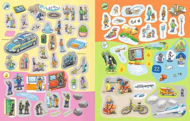 Ravensburger Wieso? Weshalb? Warum? Stickerheft: Einsatzfahrzeuge
