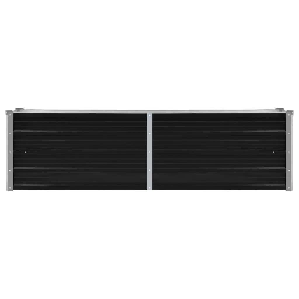 vidaXL Hochbeet Garten-Hochbeet Anthrazit 160 x 40 x 45 cm Verzinkter Stahl (1 St)