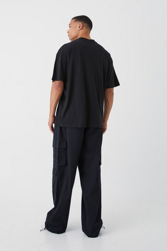 Tall kastiges Oversize T-Shirt mit Homme Szn Print