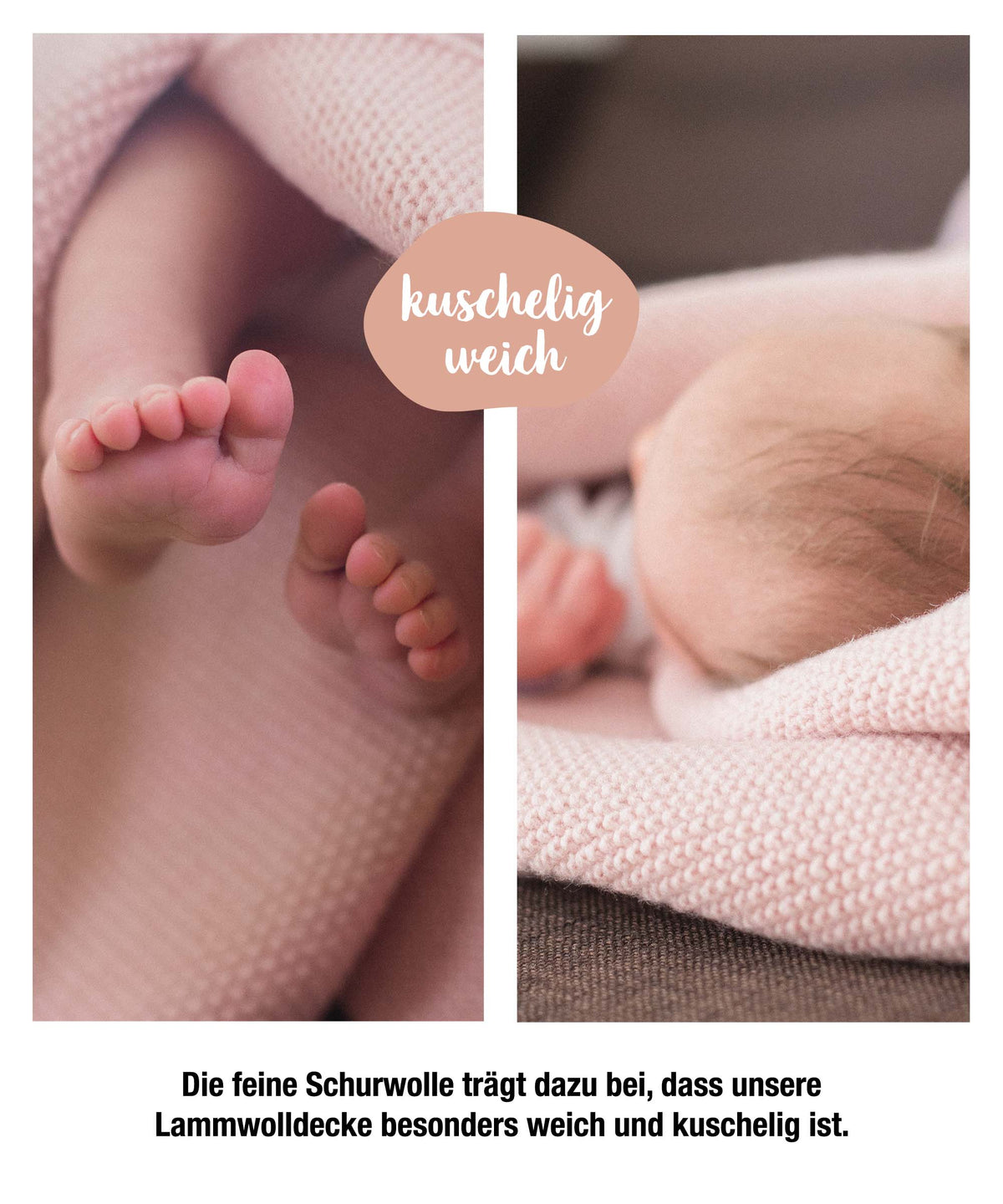 Babydecke aus Bio-Lammwolle