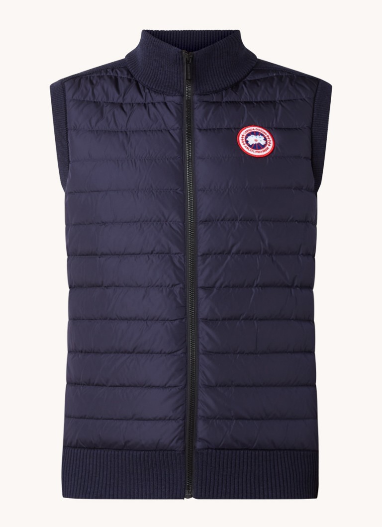 Canada Goose Hybridge fine-knit wool bodywarmer with quilted front