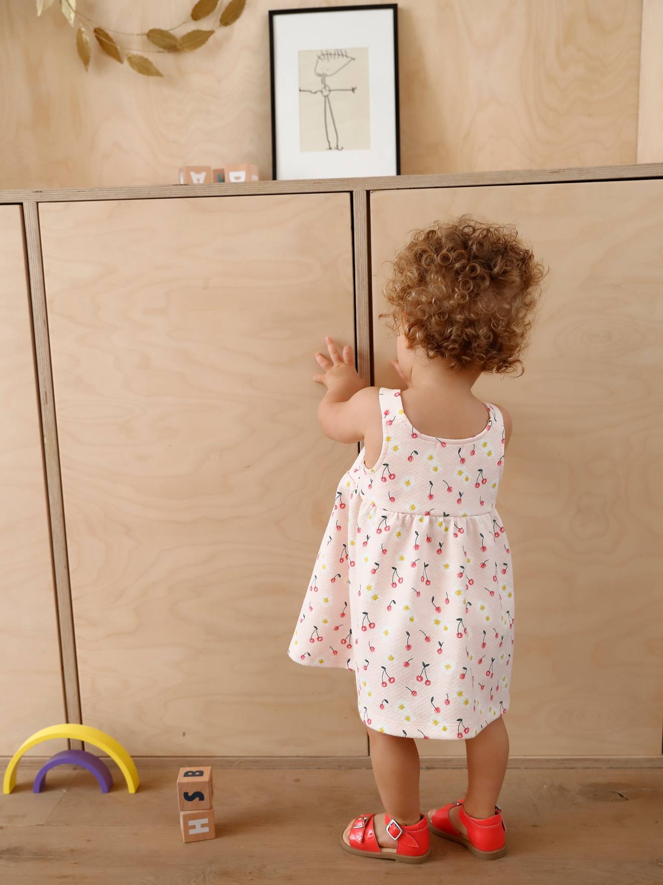 Robe bébé sans manches écru