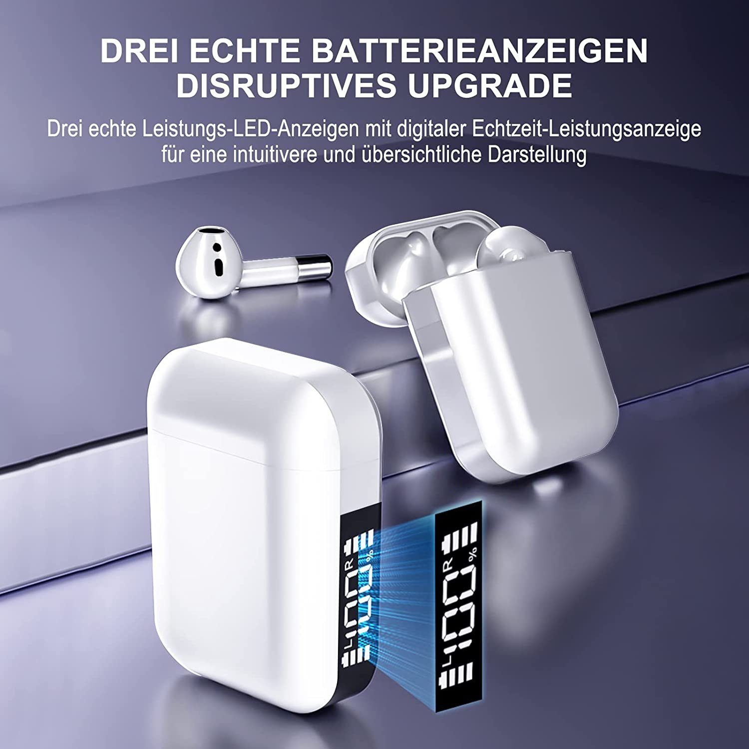 Manike AP19 Pro ANC ENC Bluetooth-Kopfhörer (Siri, Google Assistant, Bluetooth)