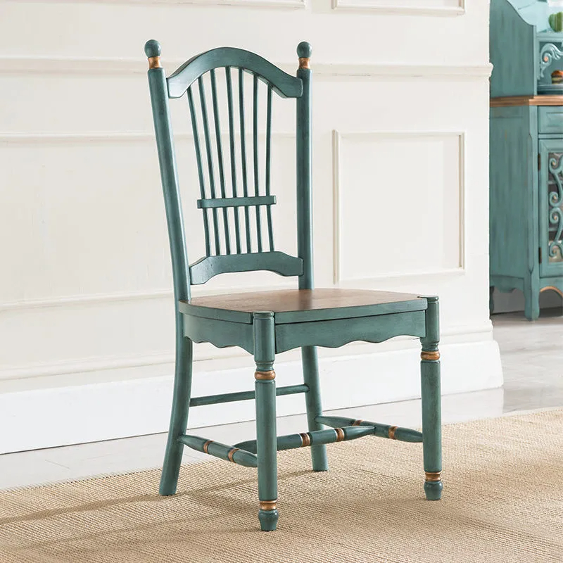 Solid wood dining table and chair combination of European dining table Mediterranean style-1.8m
