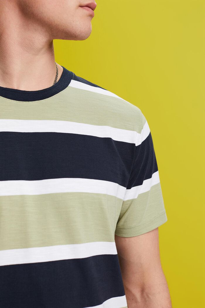 Gestreiftes Jersey T-Shirt, 100 % Baumwolle