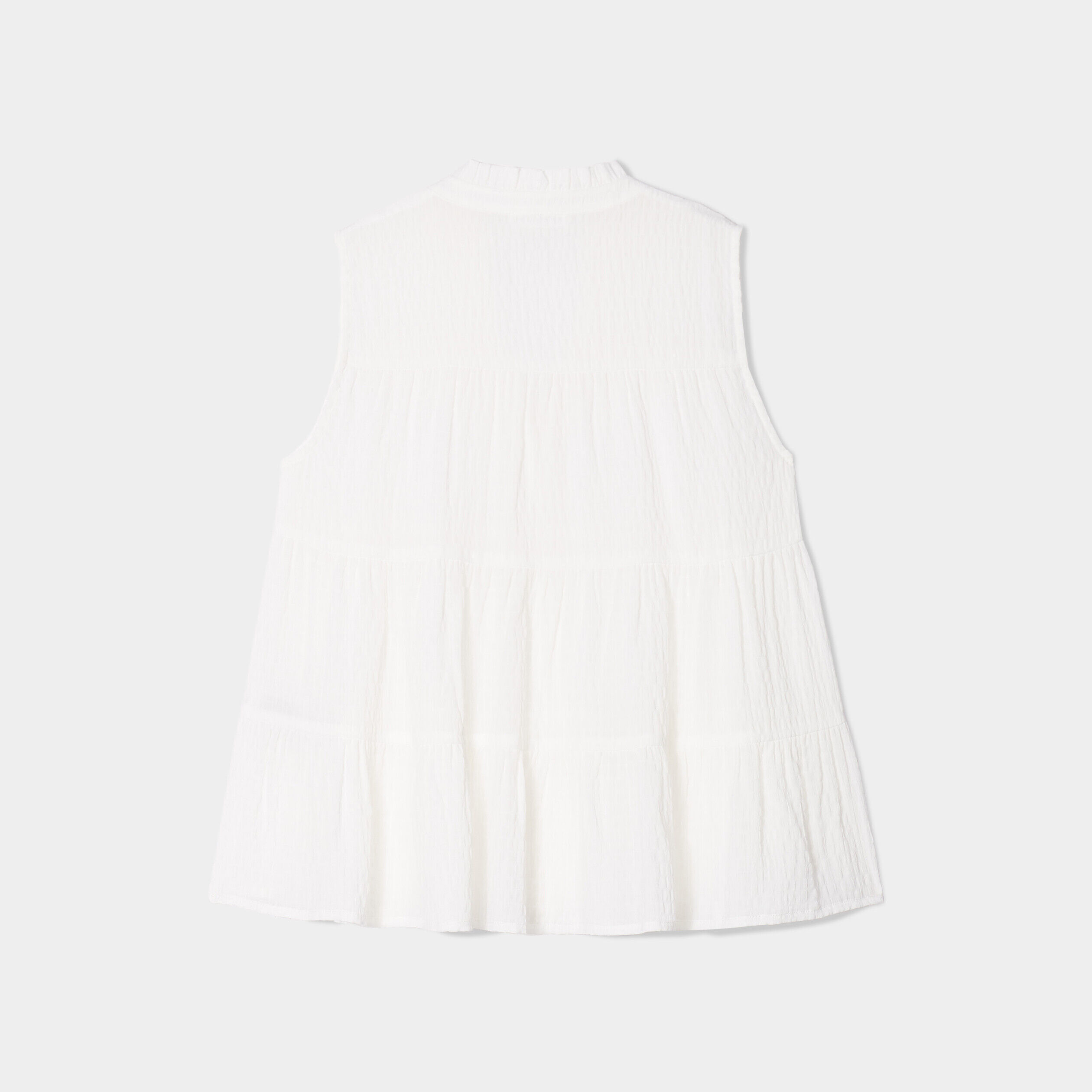 Blouse sans manches ecru femme | Cache Cache