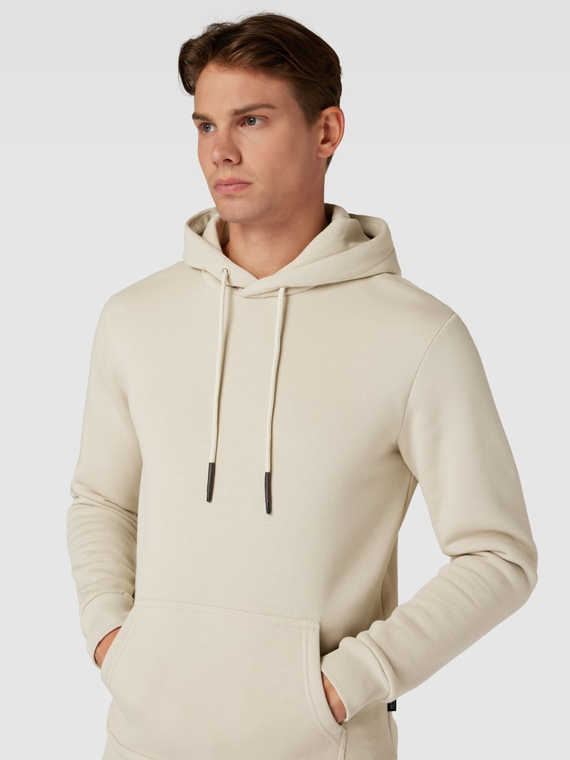 Hoodie mit Känguru-Tasche Modell 'CERES' in offwhite