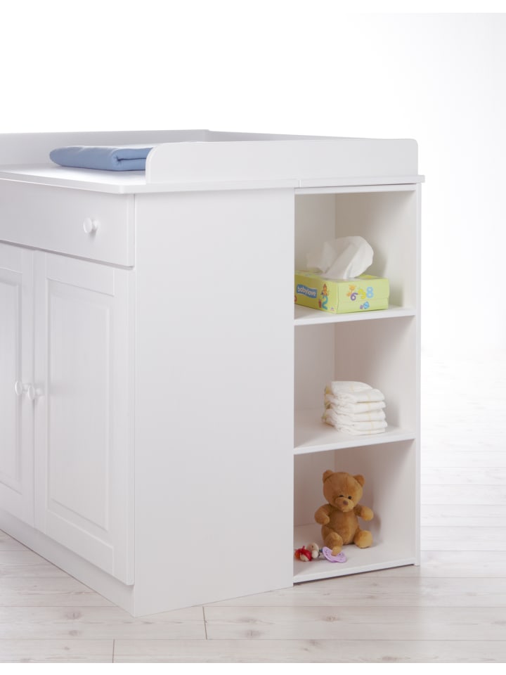 TICAA Anstellregal für Wickeltisch Adam/Moritz in Weiß günstig kaufen onesize