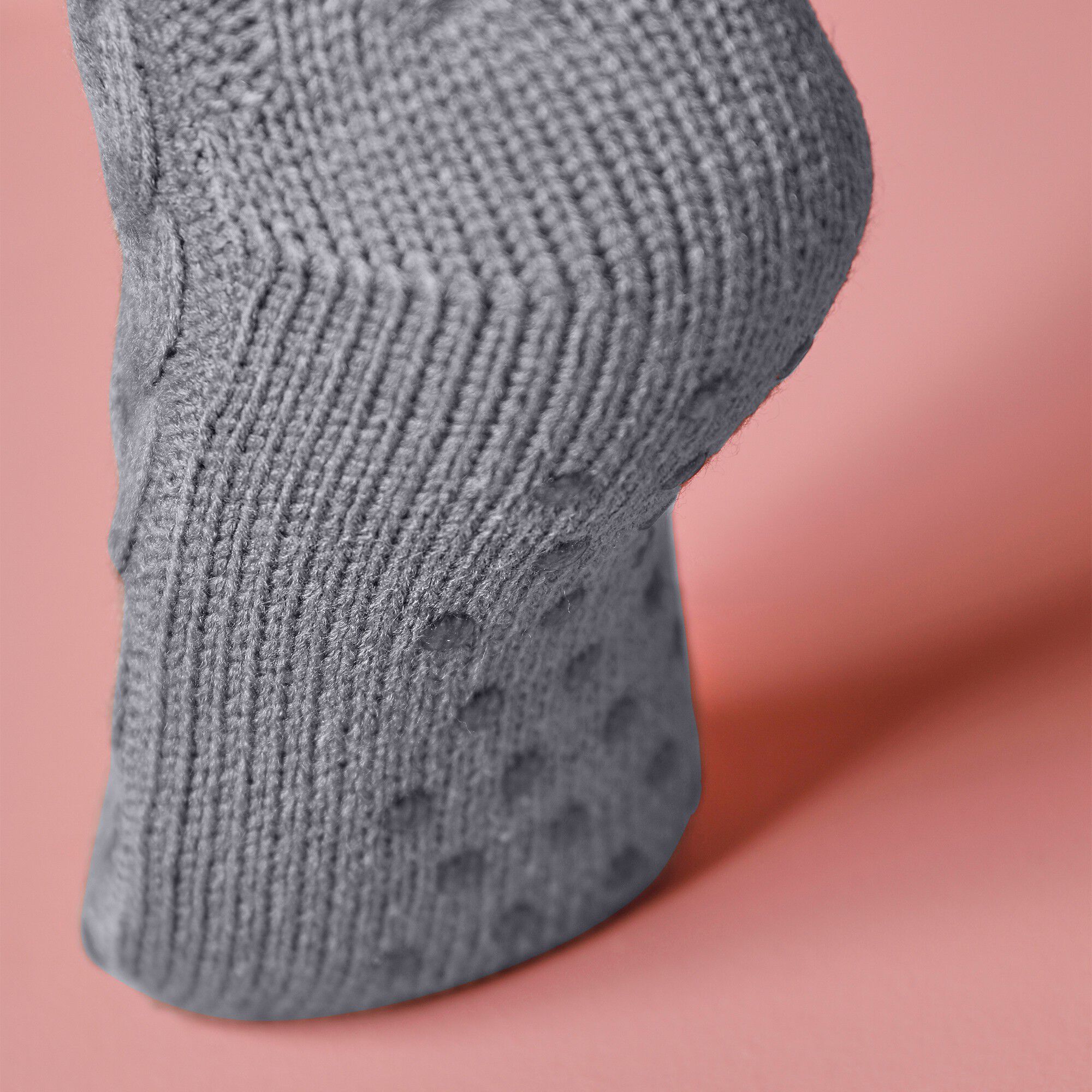 Chaussons-chaussettes torsadés antidérapants