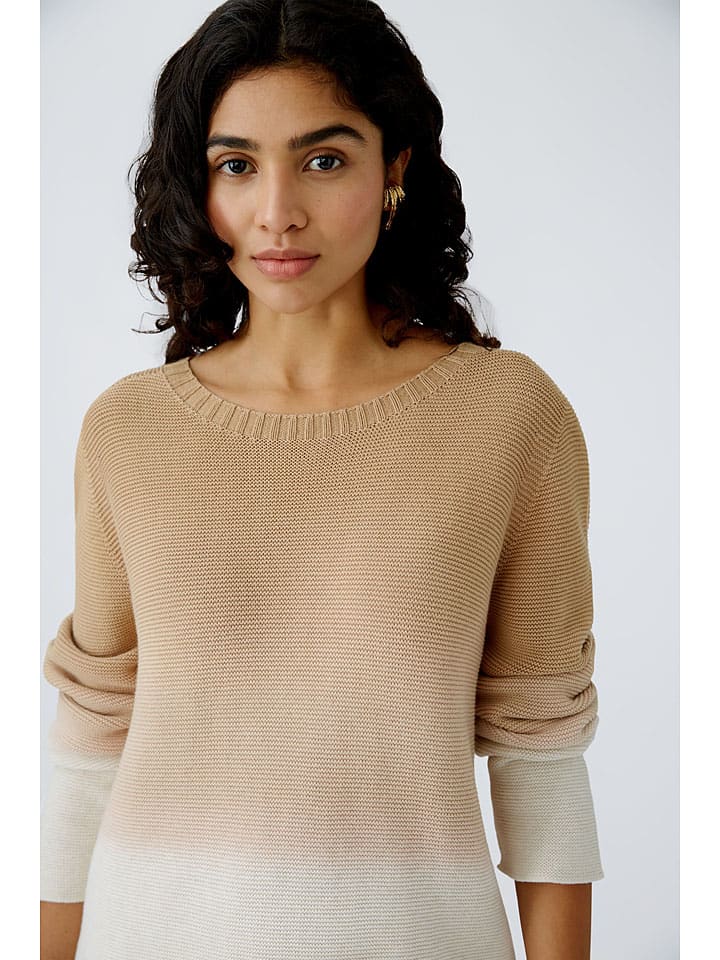Oui Pullover in Beige günstig kaufen