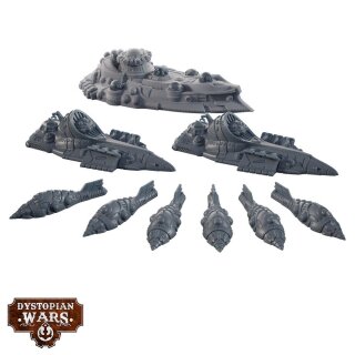 Dystopian Wars: Hypatia Battlefleet Set