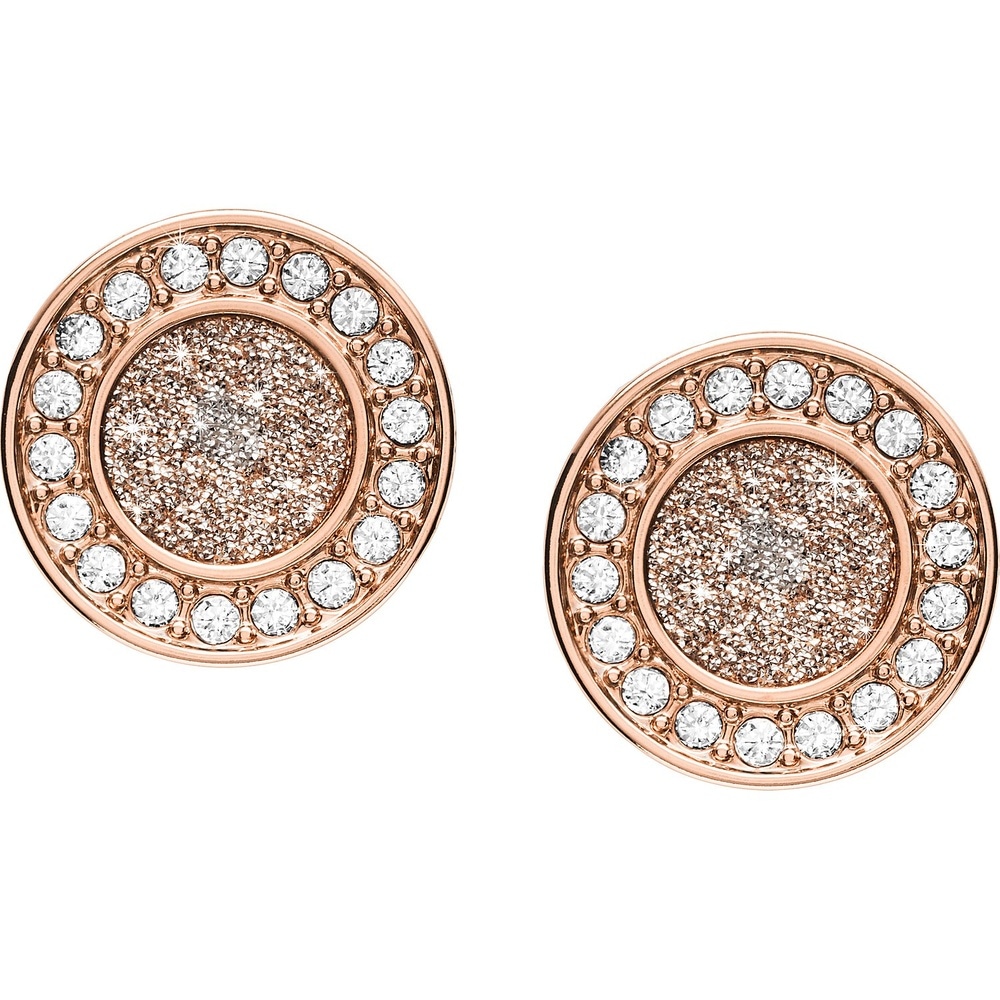 Fossil Boucles d'oreilles à fermoir à poussette Acier inoxydable Boucles d'oreilles