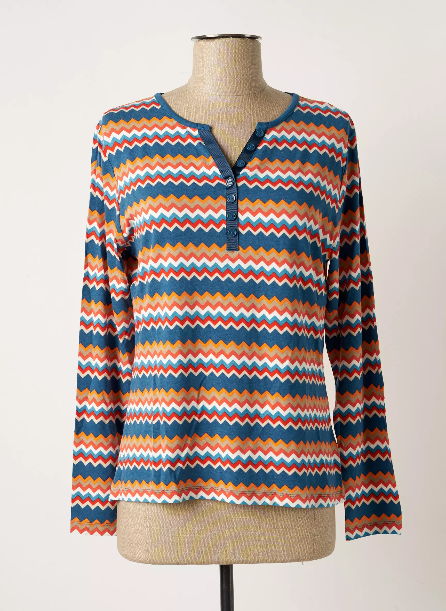 Soie Pour Soi Tops Femme couleur bleu
