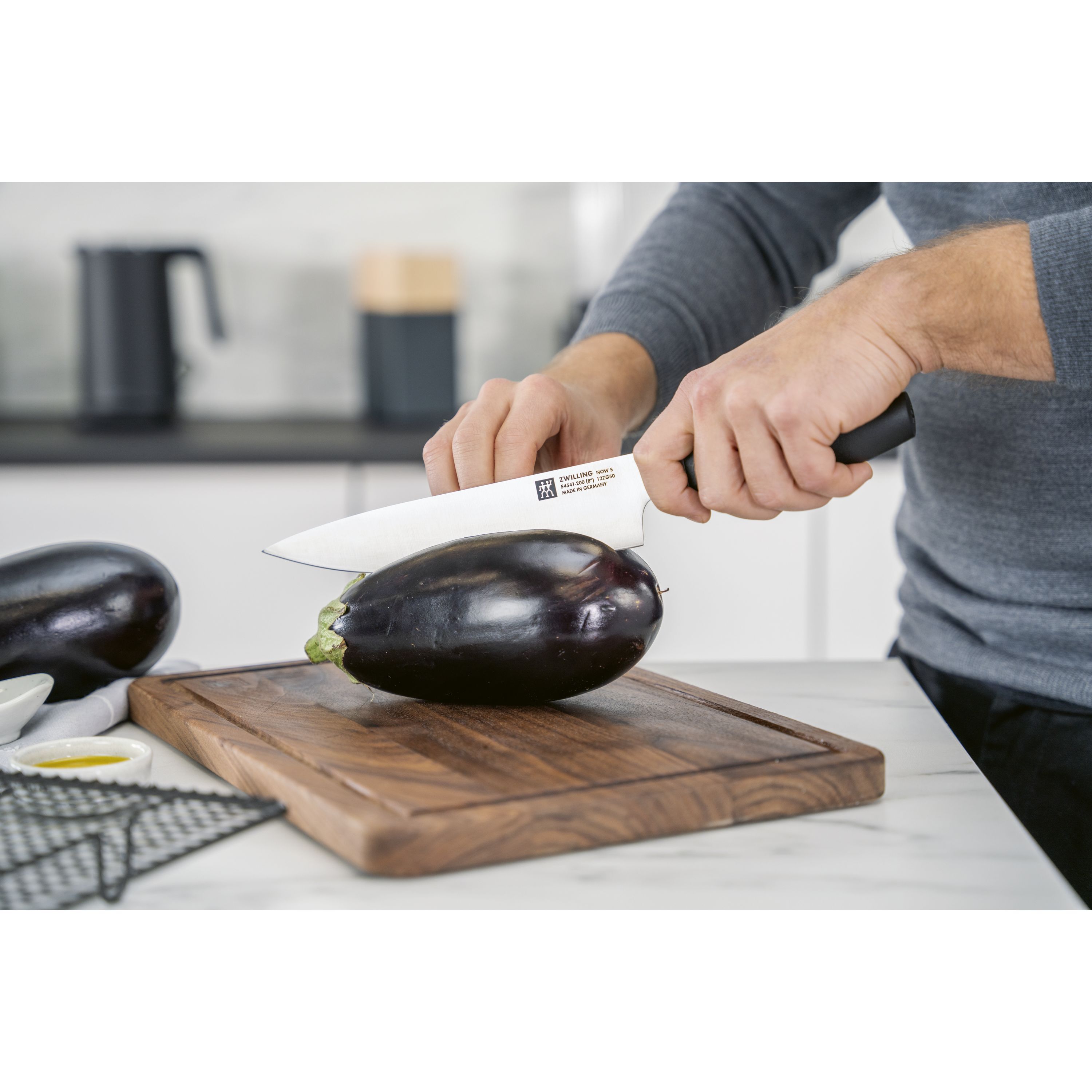 Kochmesser 20 cm, Schwarz