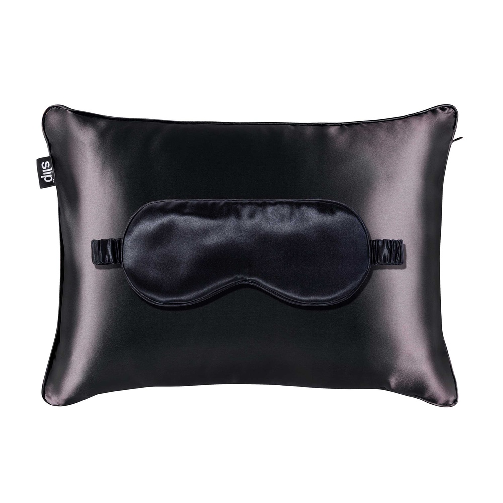 slip coffret voyage slip pure soie - noir coffret voyage
