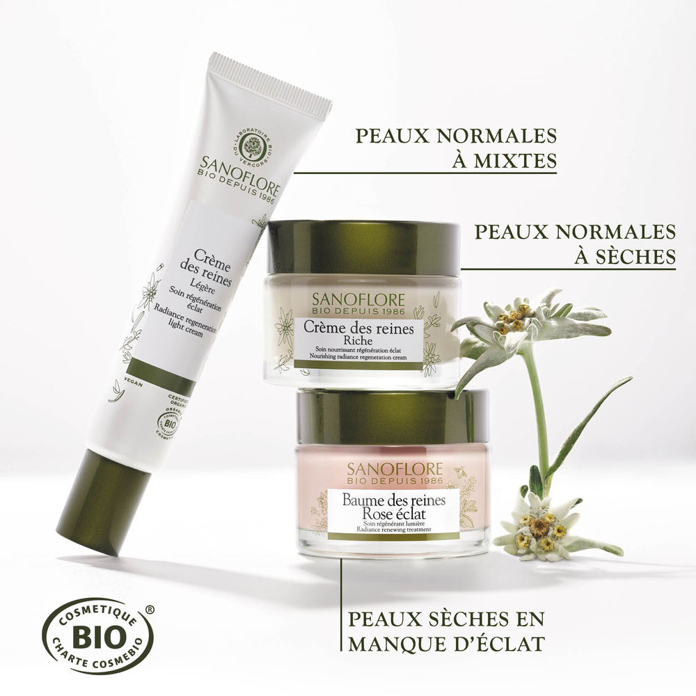Sanoflore Reines Crème jour anti-âge riche régénération éclat certifiée bio