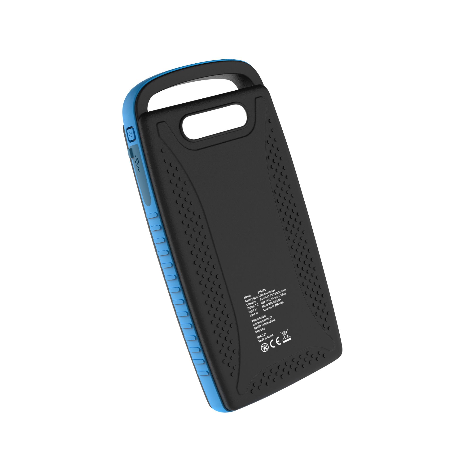 XLayer PLUS Solar 20.000 mAh Powerbank