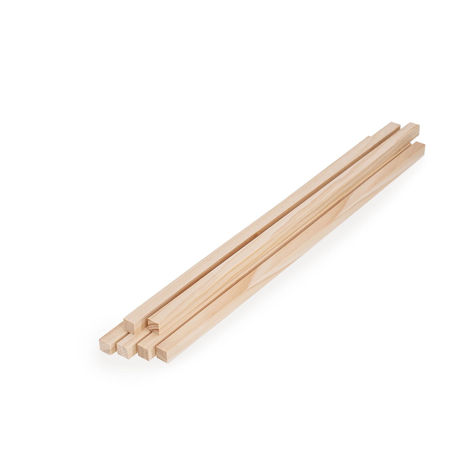 Holz-Leisten, 50 x 1,5 x 1,5 cm, 6 Stück