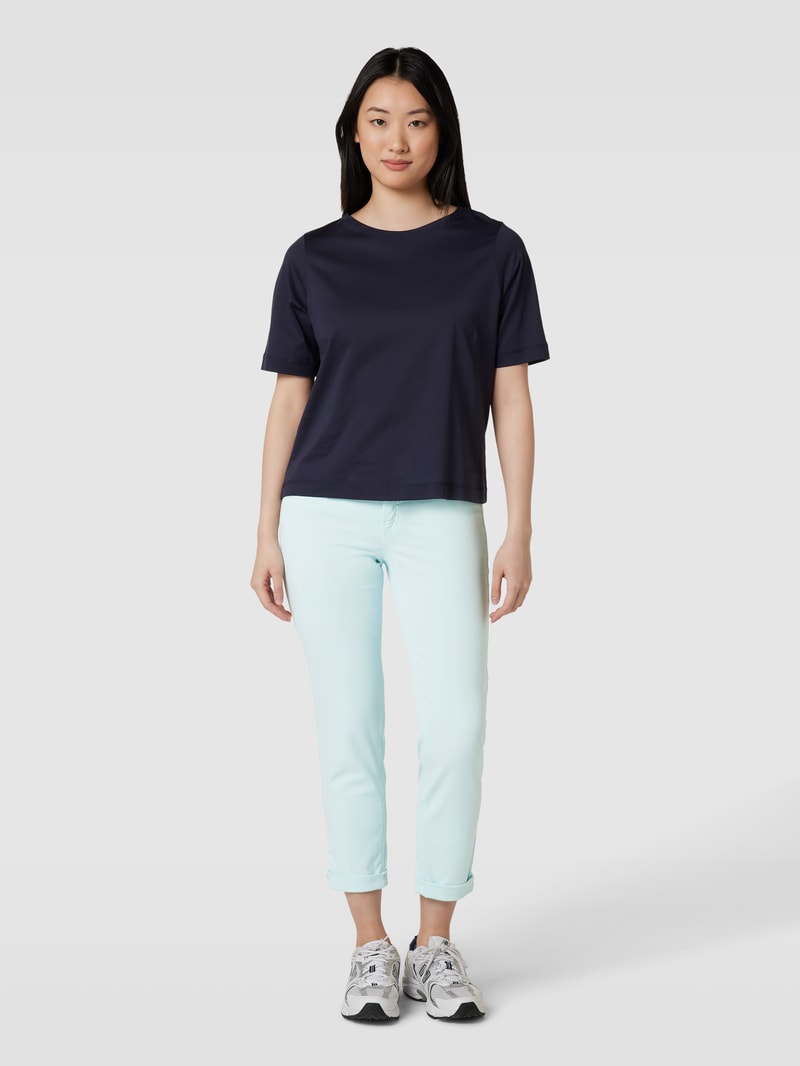 Jeans mit fixierten Beinumschlägen Modell 'PIPER' in hellblau