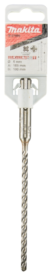 Acessórios Makita B-57906 P4S: Broca SDS-PLUS 5x165mm