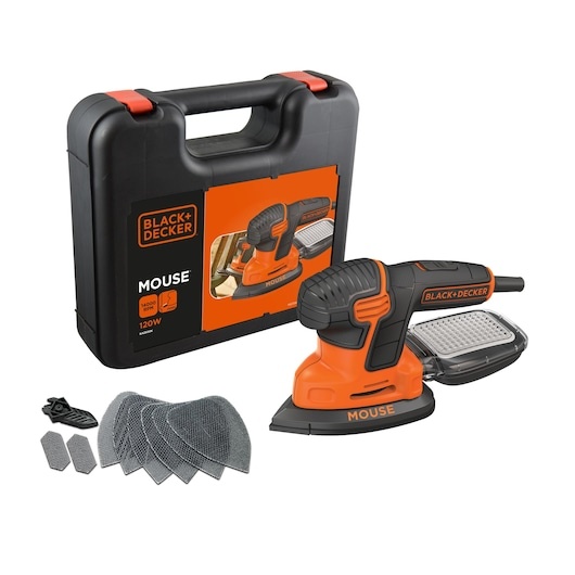 Bruska Black & Decker KA2500K-QS s příslušenstvím v kufříku