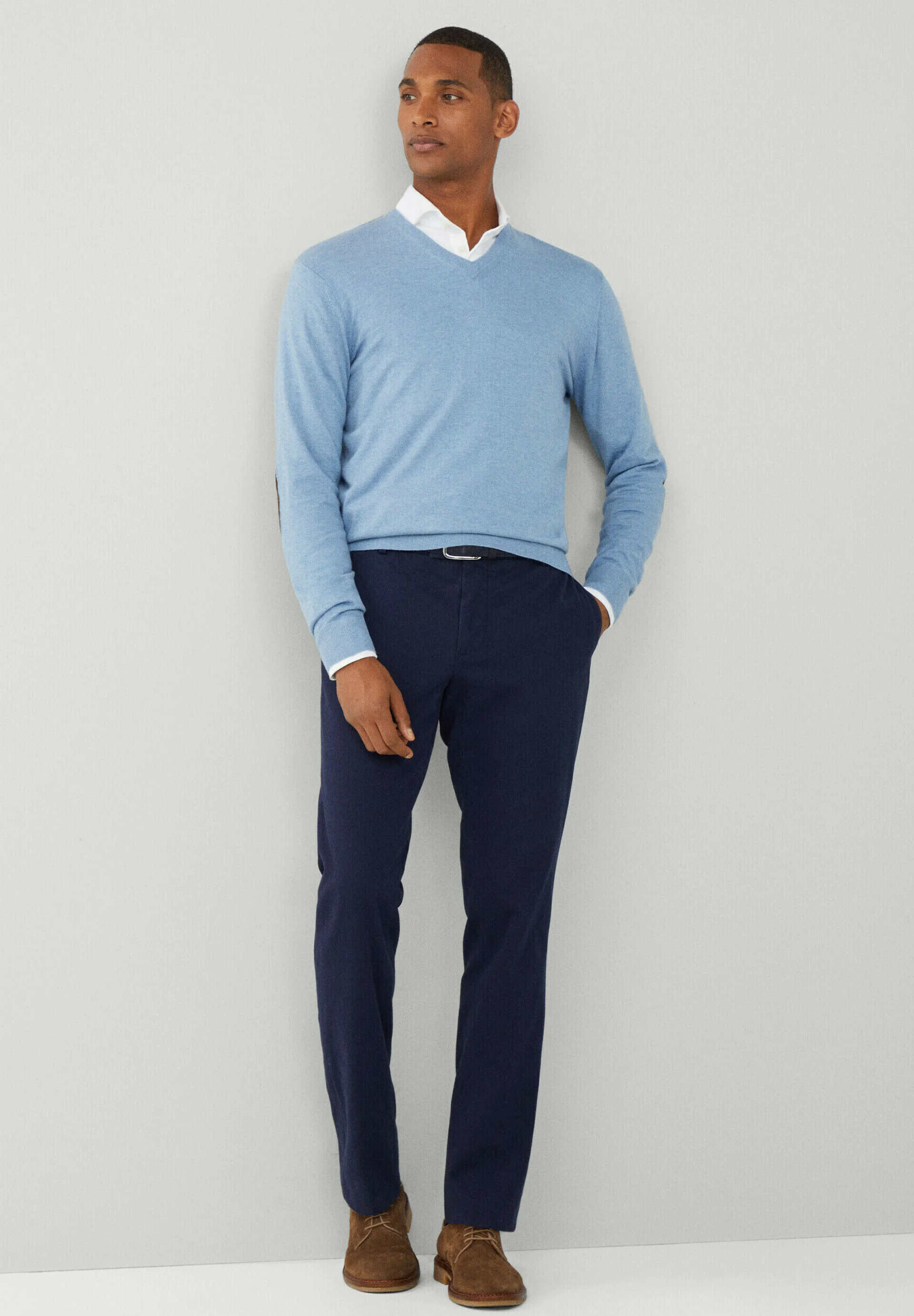 Suéter Hackett London con cuello en V